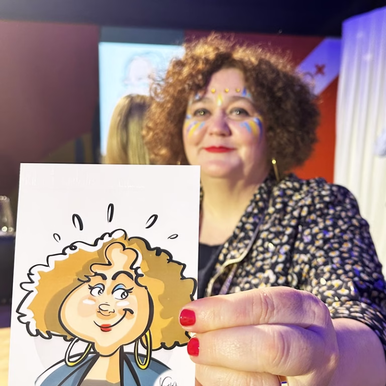 caricatura en matrimonio
