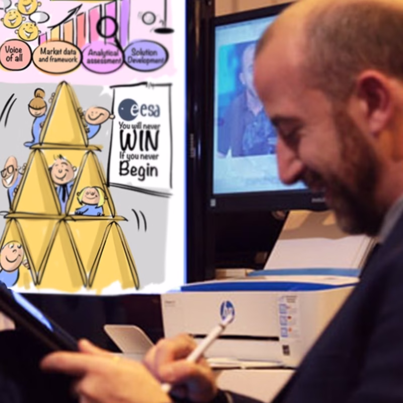 visual thinking con Donato Sammartino de Caricaturistaonline